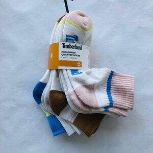 Timberland Women's Cushioned Quarter Socks 5 Pairs Size: 6.5-9.5